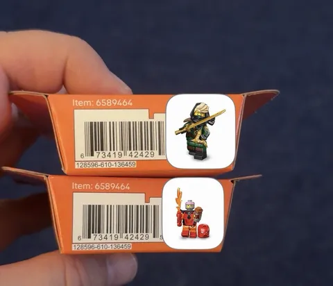 Lego Cmf series 29 and Bionicle Cosplayer Toa Tahu and Mysterious Ronin (Lloyd)