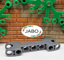 (S13 / 10 / 4) LEGO Technic 50898 Axle Pin Connector 2 x 7 Axle Connector Grey