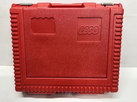 Vintage 1984 Red LEGO Hard Plastic Portable Carrying Storage Case Box