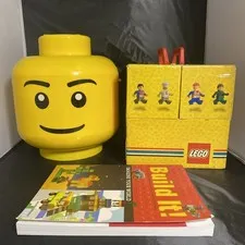 LEGO Mini Lot, Misc Blocks, Mini Figures, Storage Boxes And Build It Book