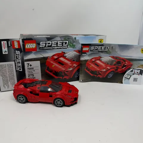 LEGO Speed Champions Ferrari F8 Tributo 76895 Red Sports Car Set with Box 275pcs