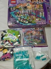 Lego Friends #41130 AMUSEMENT PARK ROLLER COASTER Set - Complete w/Box