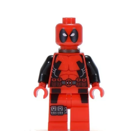 LEGO Deadpool Minifigure w/ 2 Swords, Back Harness & Gray Gun 6866 New