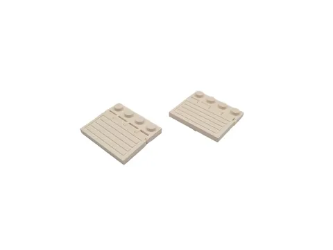 2 Lego® 9V RC TRAIN Railway Cargo Hinge Gate WHITE