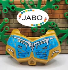 (S18 / 7 / 13) LEGO 98603pb015 Chest Armor Chest Armor Blue White Pattern