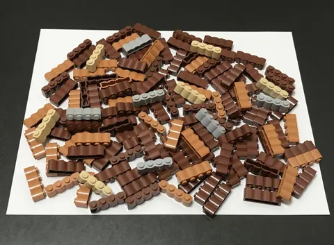 LEGO - Modified Brick 1 X 4 with Brick Profile X 125 - 125 Pieces - LEGO 30137