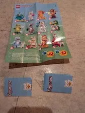 Lego Minifigures lot 3 posters 71051 animal manual 2026 three rare collectible