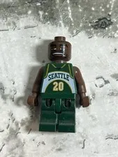Lego Mini Figure NBA Basketball Player Gary Payton #20 Seattle Sonics