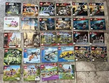 28 LEGO Instructions Manuals Lot Star Wars, Cars, Super Hero’s, City & More!