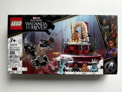 LEGO 76213 Marvel Black Panther Wakanda Forever King Namor’s Throne Room NEW MIB