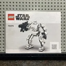 Lego Star Wars 75370 Stormtrooper Mech Instruction Manual Booklet Only No Bricks