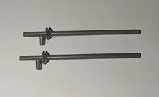LEGO Lot Of 2 OLD DARK GRAY Knight Minifig Weapon Lance Jousting Spear Part 3849