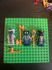 LEGO Ninjago Lot of 3 Snakes: Mezmo njo0059 & Rattla njo0033 & Slithra njo0045