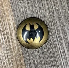 LEGO Batman Dish Inverted Gold Reverse Logo Bat Signal Disc