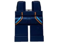 Lego Minifigure Base Legs Diving Suit Azure Blue 60368 #I-058