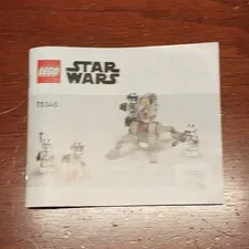 LEGO Star Wars 501st Clone Troopers Battle Pack 75345 Illustrated English Manual