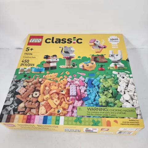 LEGO Classic 11034 Creative Pets 450 Piece Building Set NEW Factory Sealed Ages