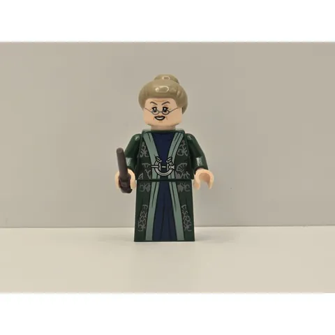 LEGO Harry Potter Professor McGonagall Minifigure HP293 Dark Green Robe Wand
