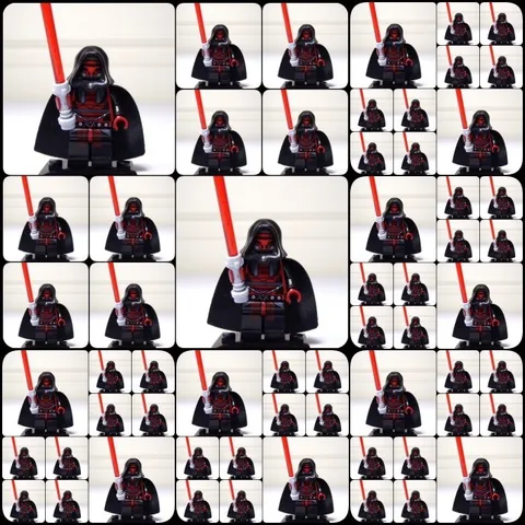60pcs Lot Darth Revan Star Wars Custom Minifigure w/Lightsaber +Stand SWTOR New
