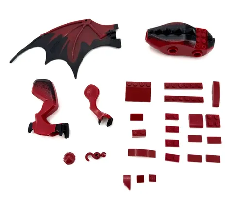 LEGO Red Dragon Replacement Parts Wing #51342 Body Torso & Legs 2006 +More