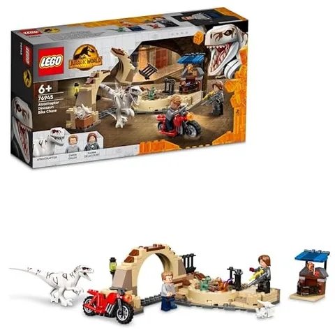 LEGO Jurassic World Atrociraptor Dinosaur Bike Chase 76945 Toy Block Brocks