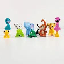 Lego Jungle Animal Minifigure Lot of 10 Lion Panda Elephant Monkey Lizard