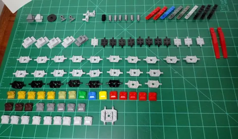 100 piece set Lego Technic Space Transportation Car Axle plate Lot 4 MOC