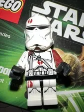 Lego Star Wars Minifigure BARC Clone Trooper w/ Blaster 75037 Red!