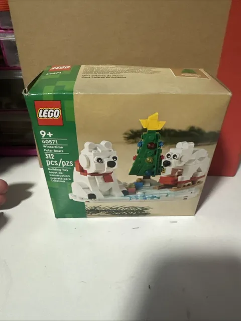 NEW! LEGO 40571 Wintertime Polar Bears - SEALED *Box Damage*
