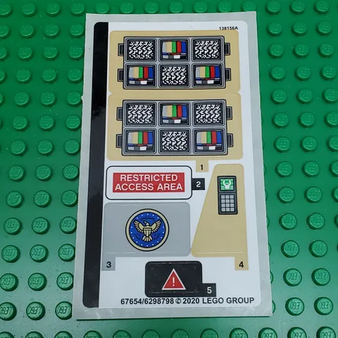 LEGO Sticker Sheet for Set 76157 Wonder Woman vs Cheetah New Authentic Decals