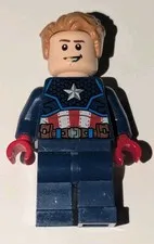 LEGO Super Heroes Captain America Minifigure Avengers Minifig Figure Guy sh0741
