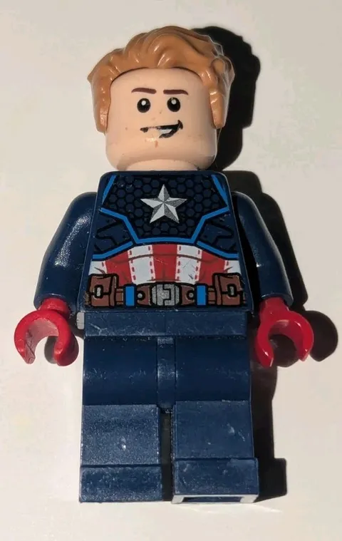 LEGO Super Heroes Captain America Minifigure Avengers Minifig Figure Guy sh0741