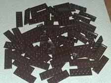 H Lego Lot 67 Dark Brown Plate 2 x 6 3795 75371 9450 4183 7041 10340