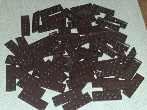 H Lego Lot 67 Dark Brown Plate 2 x 6 3795 75371 9450 4183 7041 10340