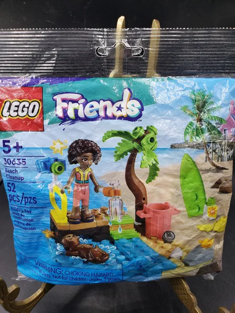 Lego Friends Beach Cleanup 30635 Aliya Otter Animal Sea Rescue New Polybag
