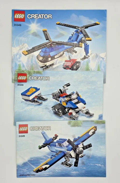 LEGO Creator 31049 Twin Spin Helicopter 3-in-1 Set Instructions Manual Only 2016