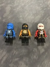 LEGO Ninjago Airjitzu Minifigure Lot – Jay, Cole & Kai – 2015 – Near Mint