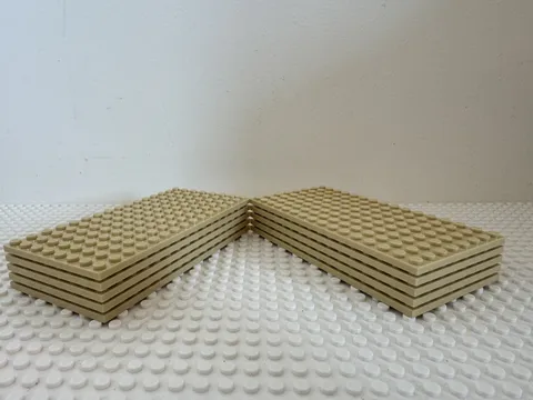 (10) LEGO 8x16 Baseplate Lot-TAN/ BEIGE- #91405-Friends, Disney Princess