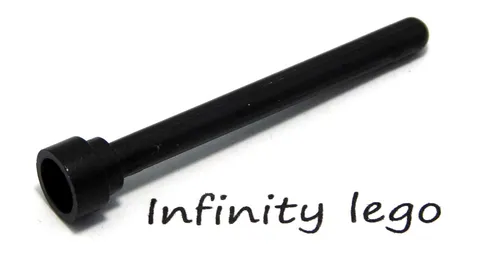 8 LEGO Black 1 x 4 Rod Bar (3957 28658) - 8 Pieces