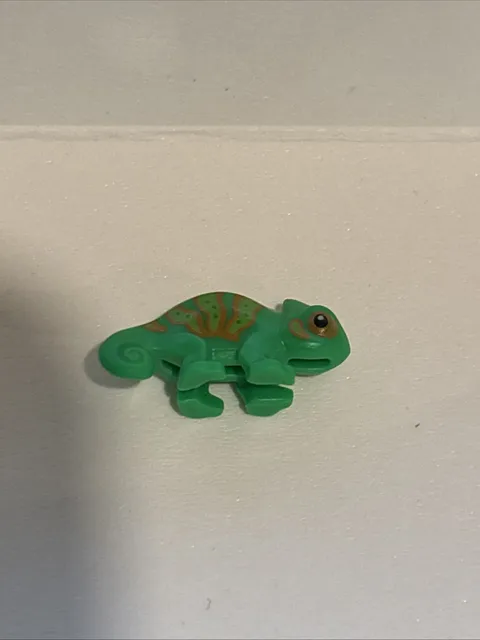 Lego Chameleon w/Lime & Orange Stripes Pattern #57763pb01