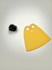LEGO Robin Minifigure Black Wavy Compatible Hair And Cape (43751) Batcave 7783
