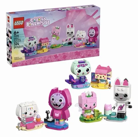 LEGO's Gabby’s Dollhouse Gabby’s Brick-Built Cat Friends Building Toy 324 PCS.