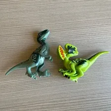 Lego Dilophosaurus Dinosaur Animal 75916 And raptor Figure Blue Character.