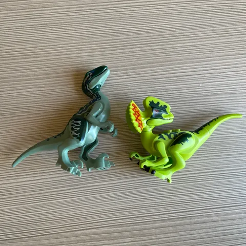 Lego Dilophosaurus Dinosaur Animal 75916 And raptor Figure Blue Character.