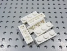 LEGO Lot of 6 White 1x3 Plates BP