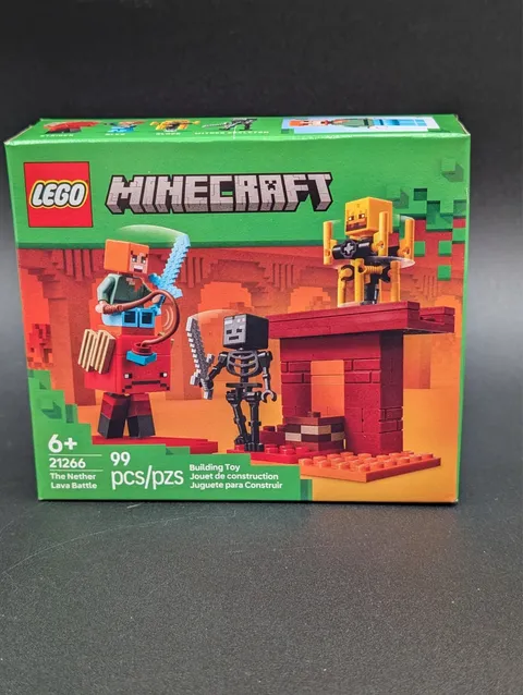 LEGO® Minecraft 21266 The Nether Lava Battle BNIB NEW RETIRED SET Collect Toys