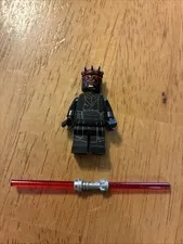 LEGO Star Wars Darth Maul Minifigure w/ Red Double-Bladed Lightsaber Authentic 