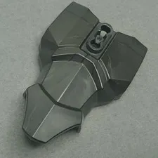 LEGO 90652 Torso Armor 2 Chest Holes Pearl Dark Gray x1 Genuine