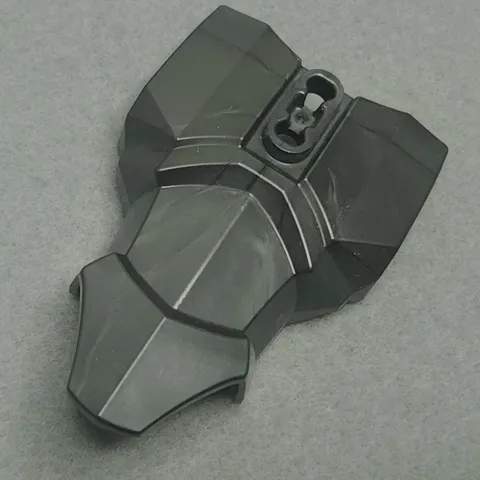 LEGO 90652 Torso Armor 2 Chest Holes Pearl Dark Gray x1 Genuine
