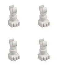 4 New LEGO Minifigure Skeleton Legs white leg foot minifig 6266 31733 6240495